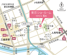 東京ショールーム地図